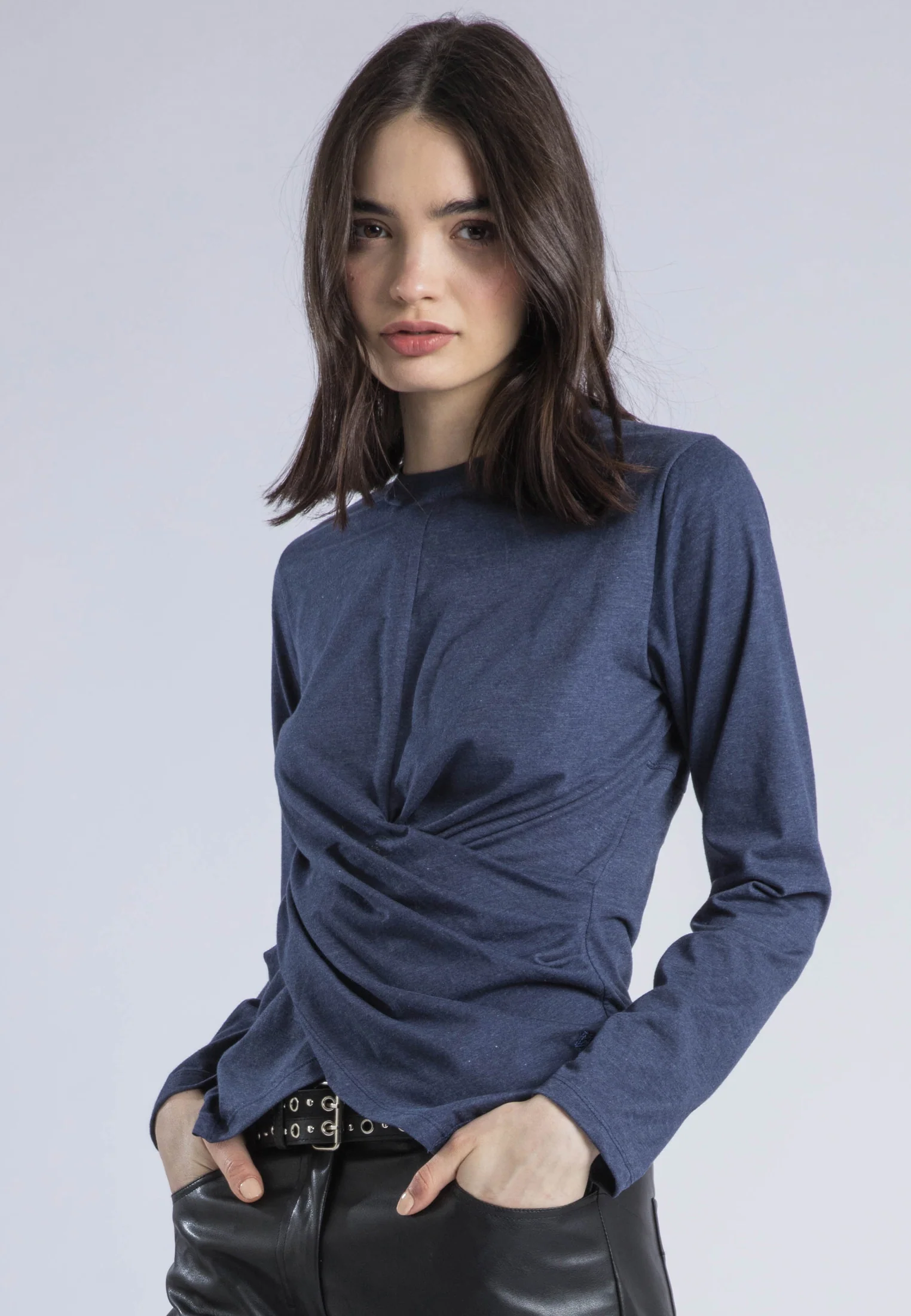 TIME TOP LS PAGEANT BLUE