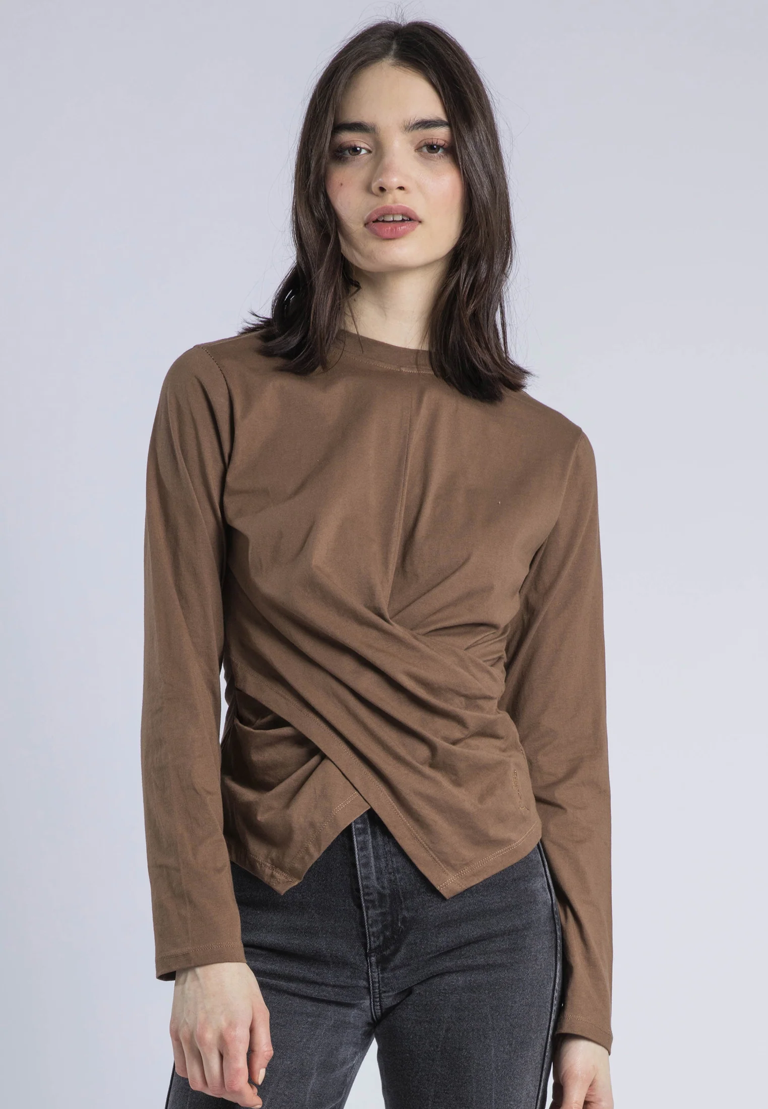 TIME TOP LS COCOA BROWN - Image 2