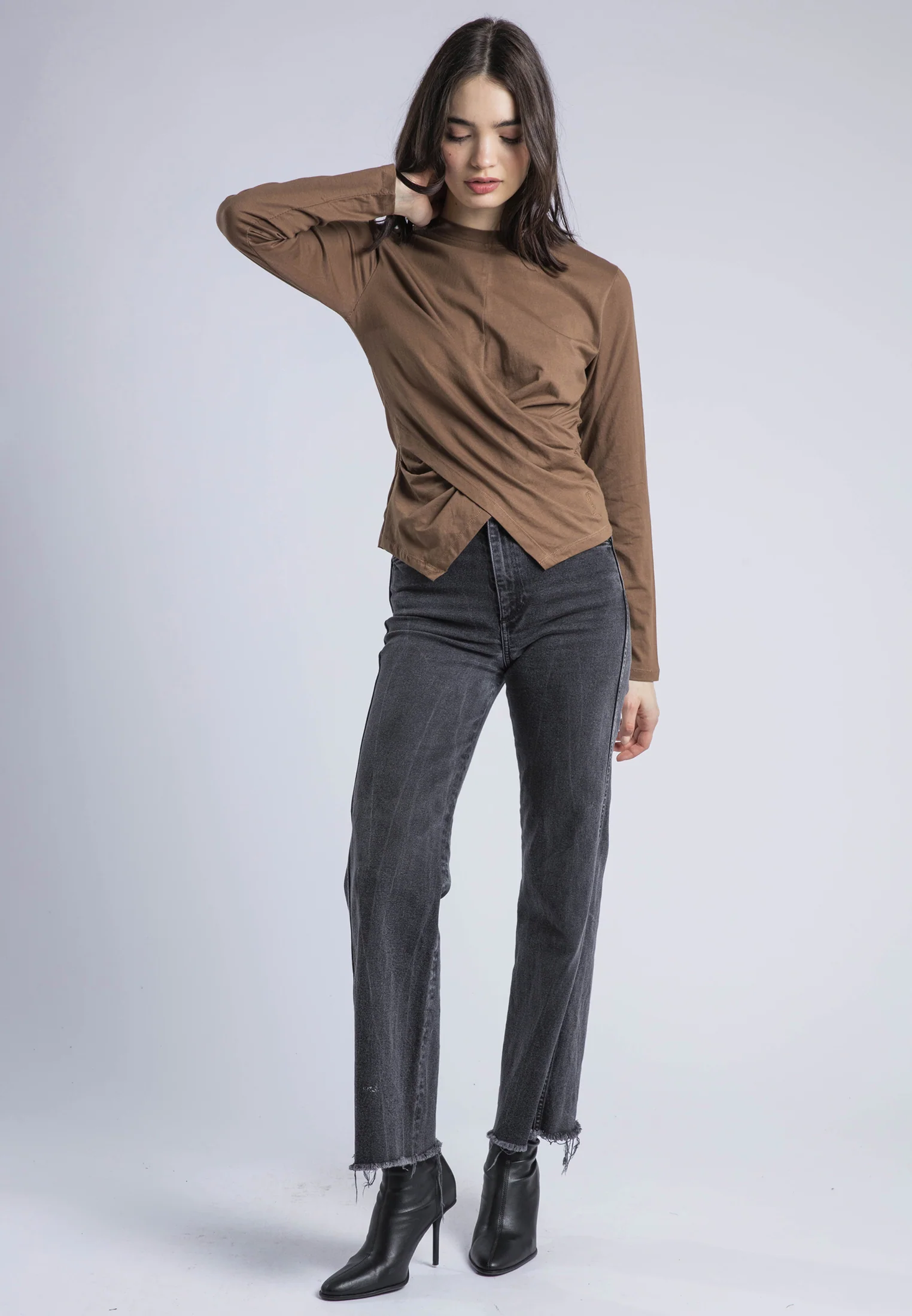 TIME TOP LS COCOA BROWN - Image 4
