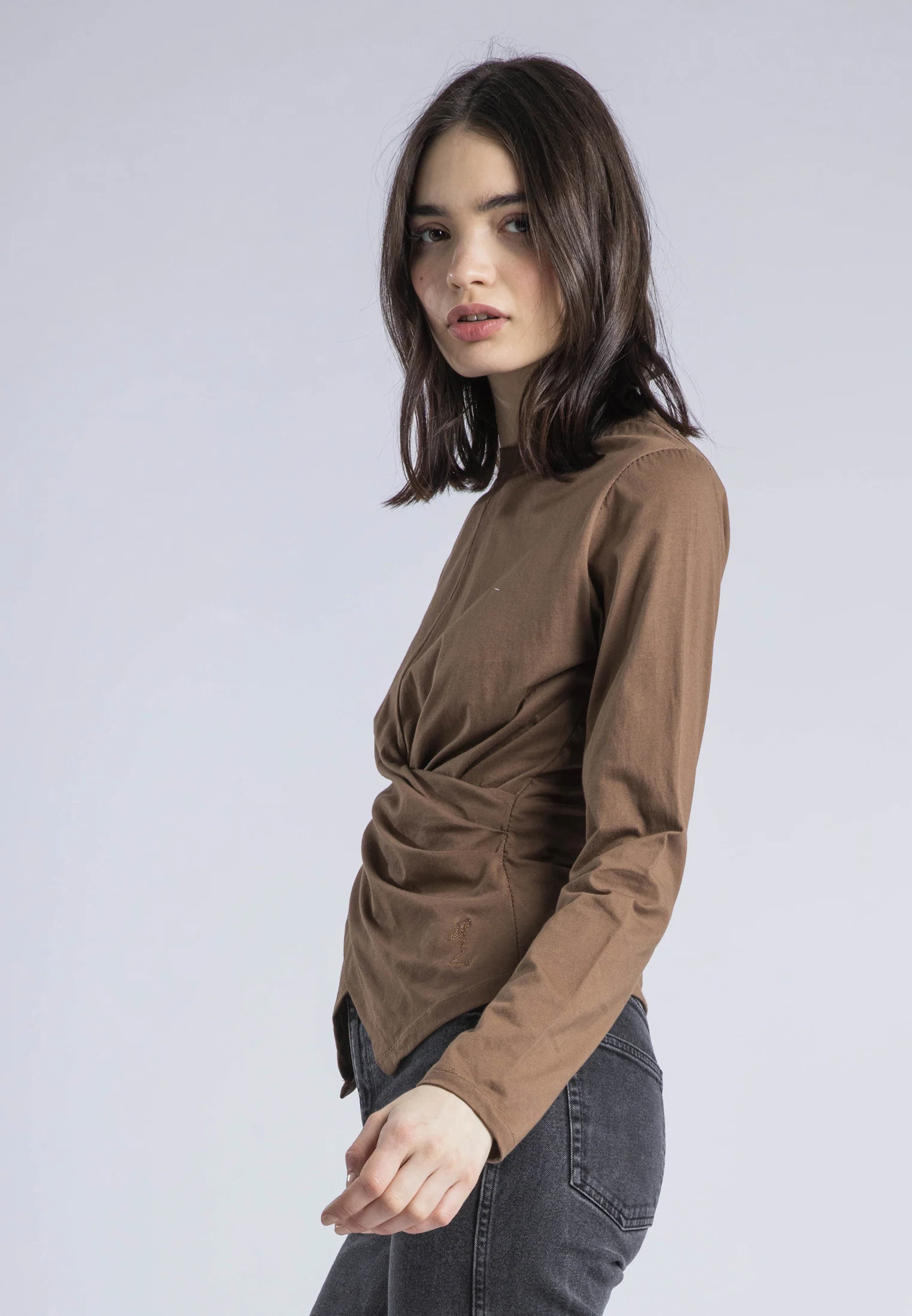 TIME TOP LS COCOA BROWN - Image 5