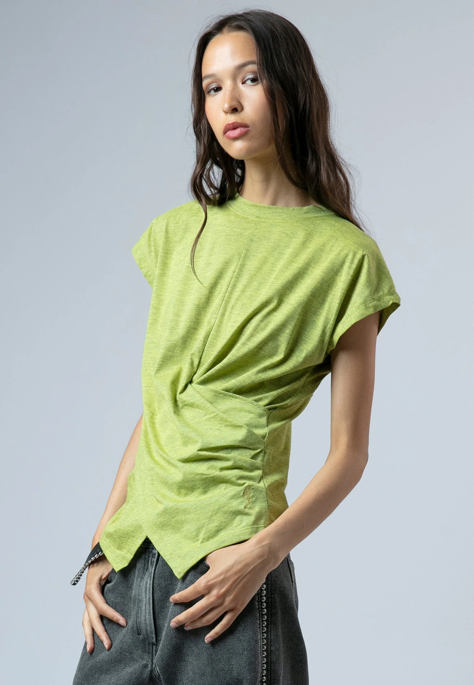 TIME T-SHIRT LIME GREEN - Image 3