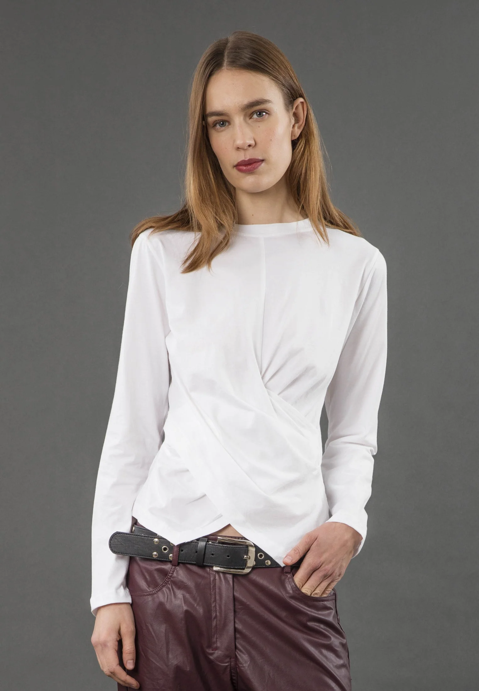 TIME TOP LS WHITE