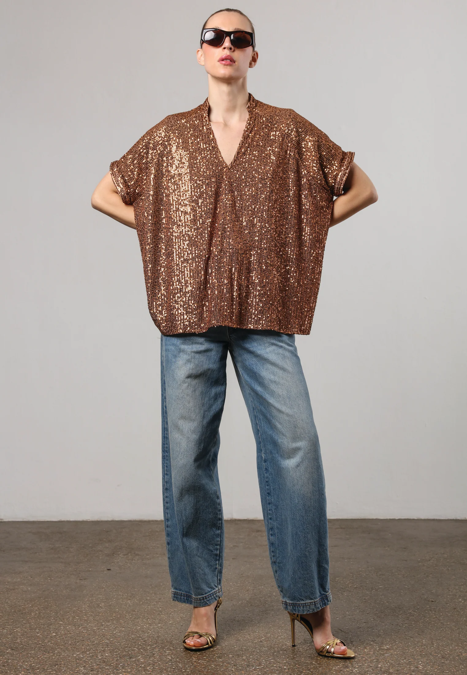 TOUCH BLOUSE BROWN - Image 5