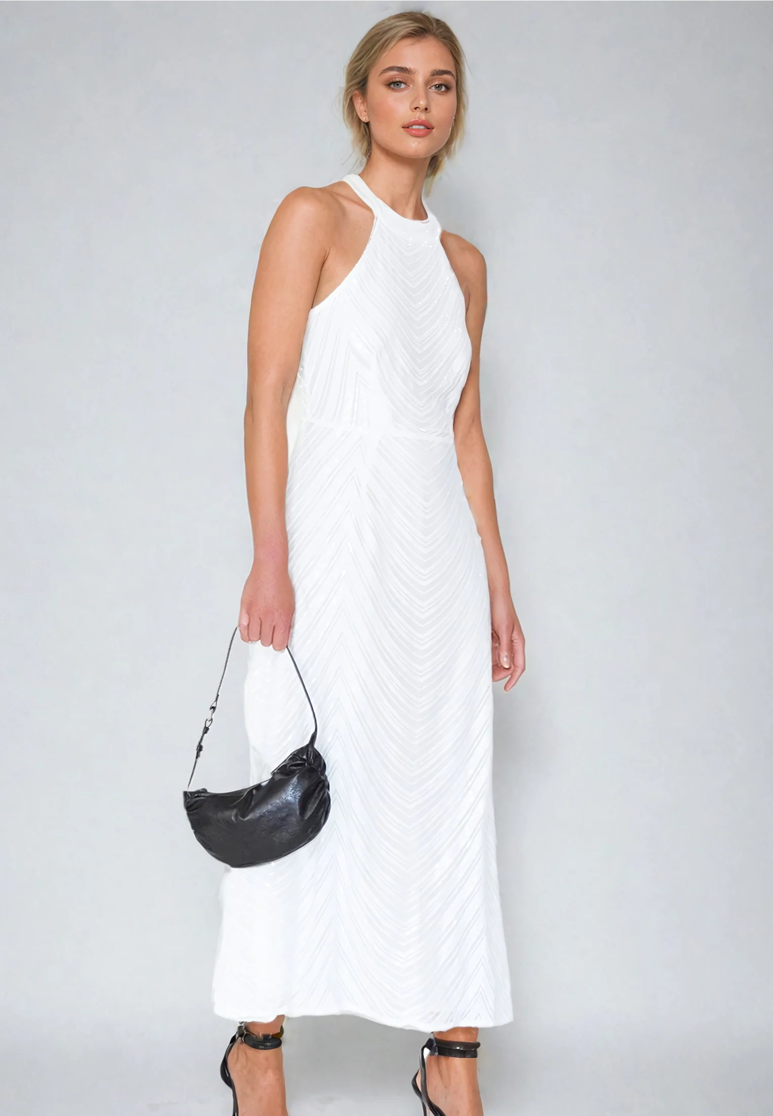 TOUCH DRESS WHITE - Image 3