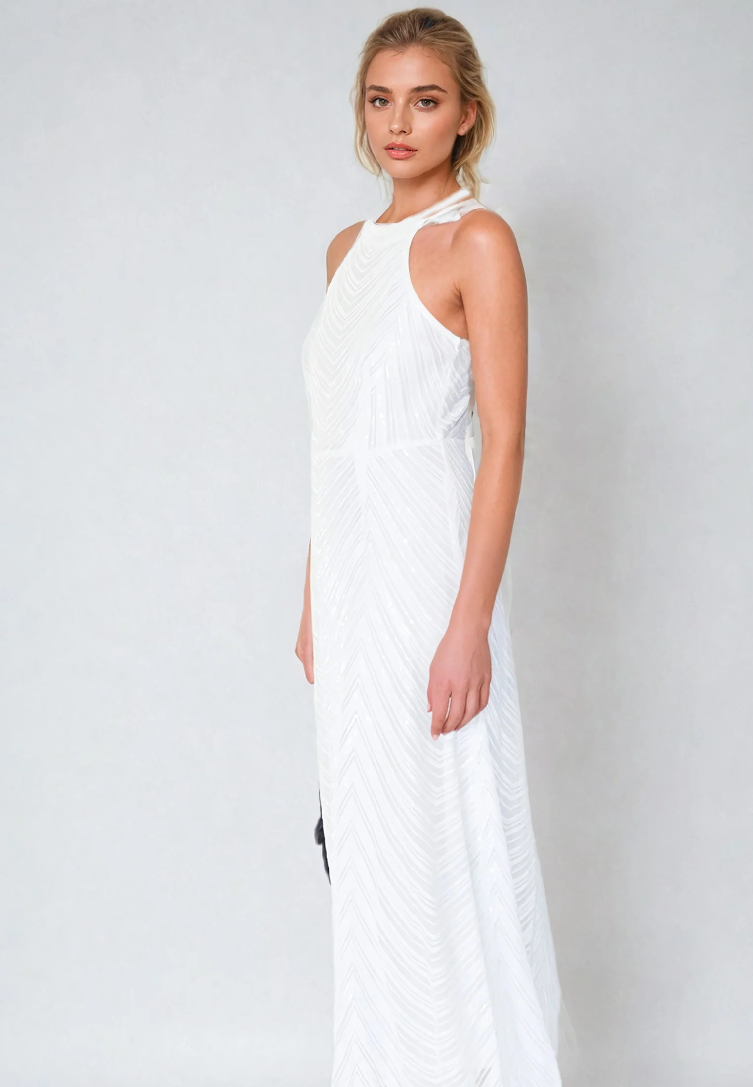 TOUCH DRESS WHITE - Image 4