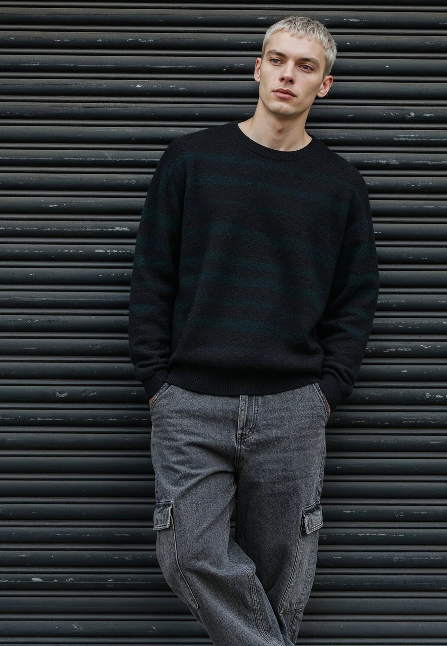 TRACK KNIT BLACK & GREEN - Image 5