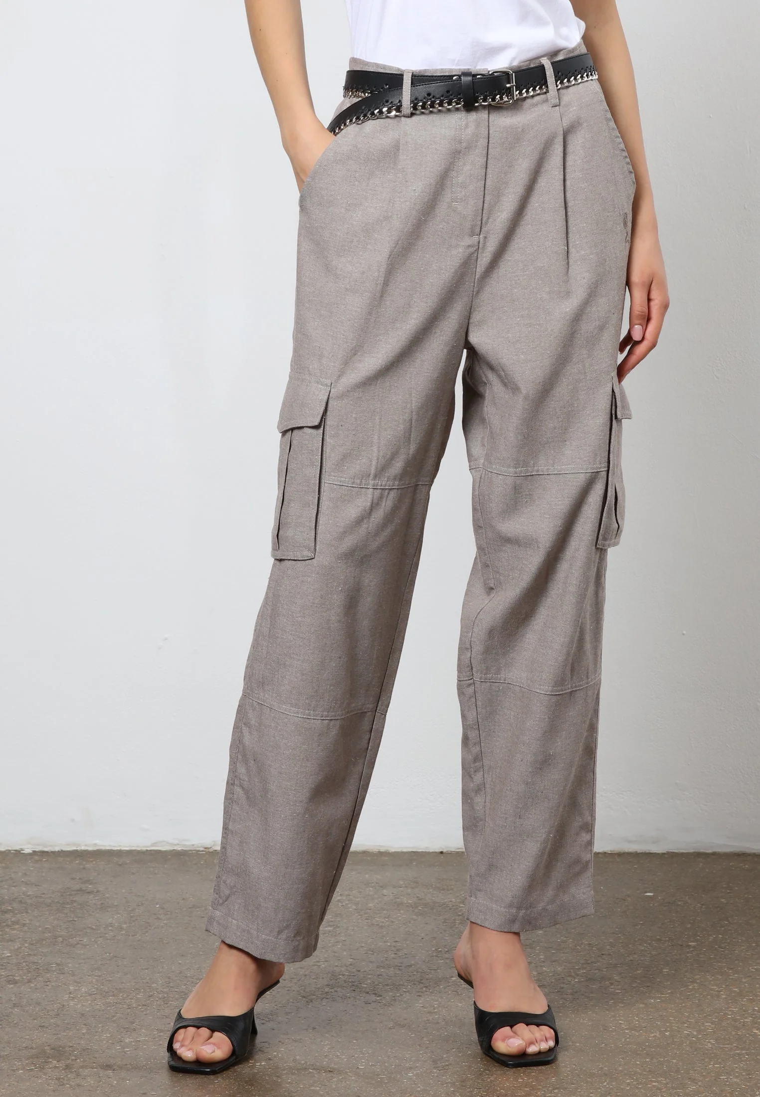 TRIBE TROUSERS BEIGE - Image 2