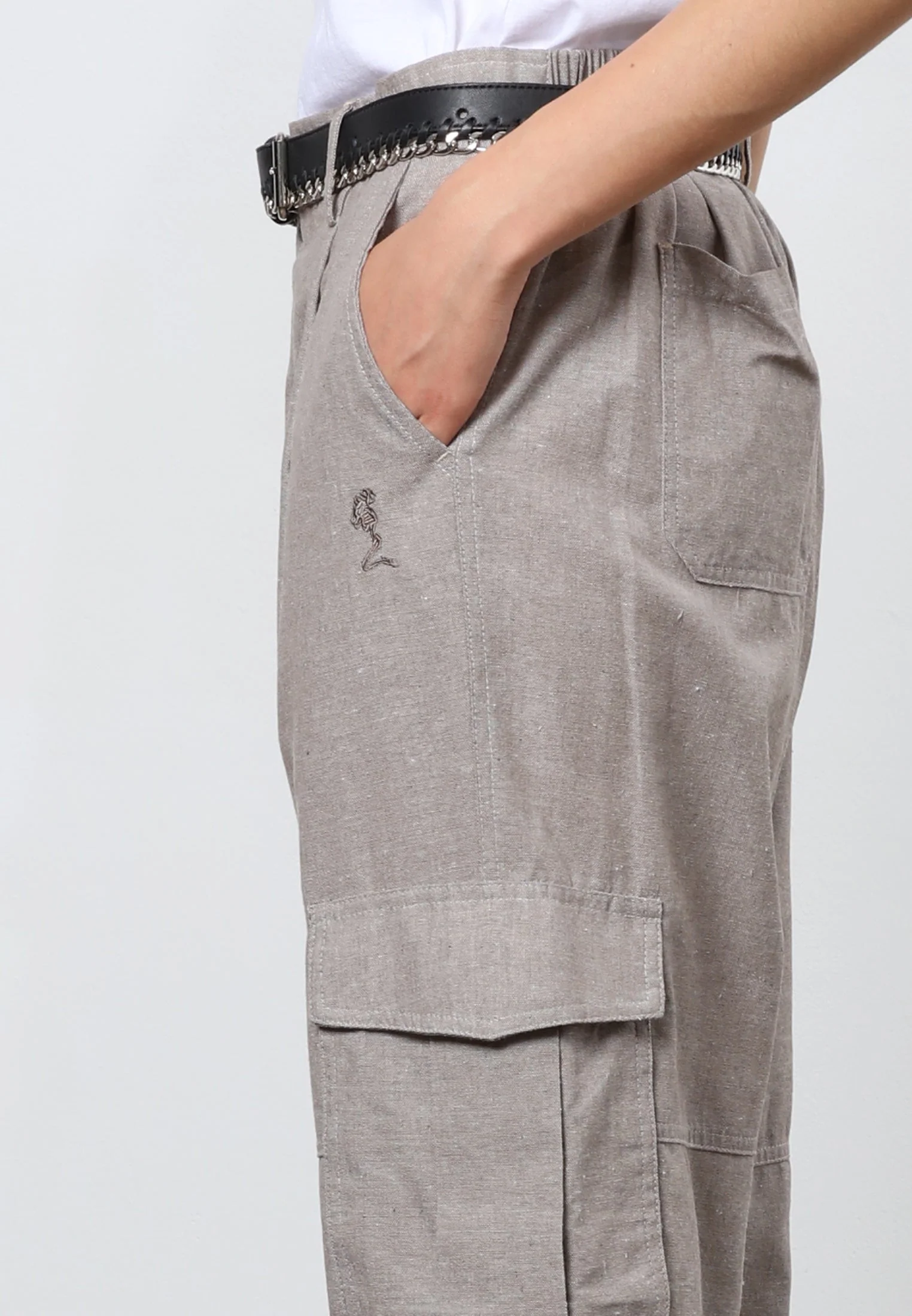 TRIBE TROUSERS BEIGE - Image 3