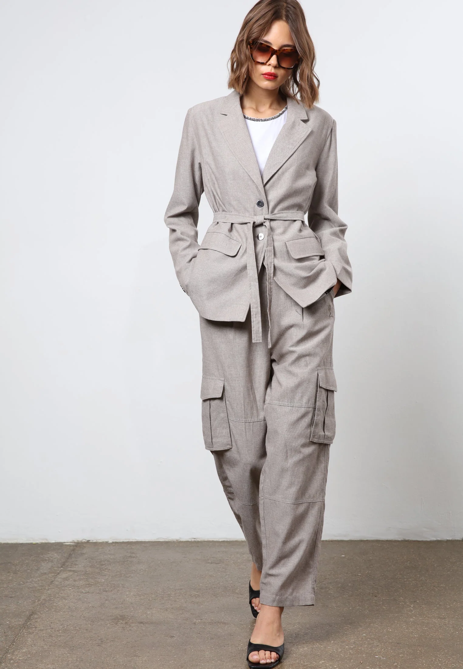 TRIBE TROUSERS BEIGE - Image 4