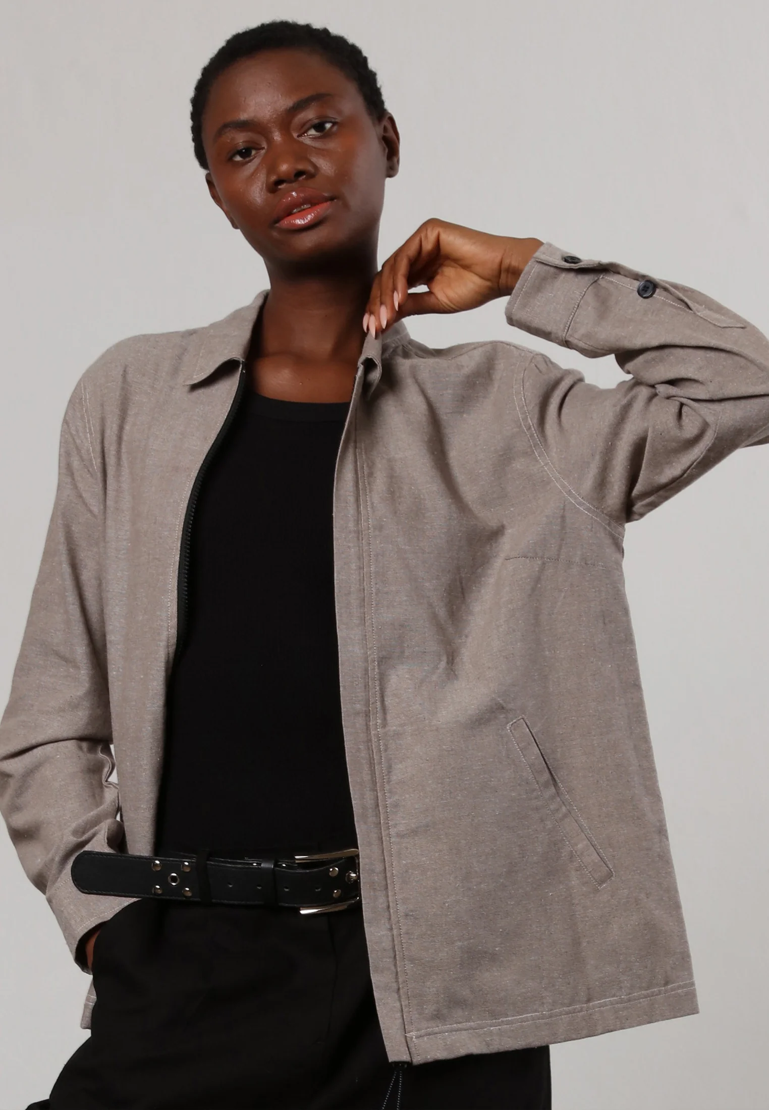 TRIBE LS SHIRT BEIGE - Image 7