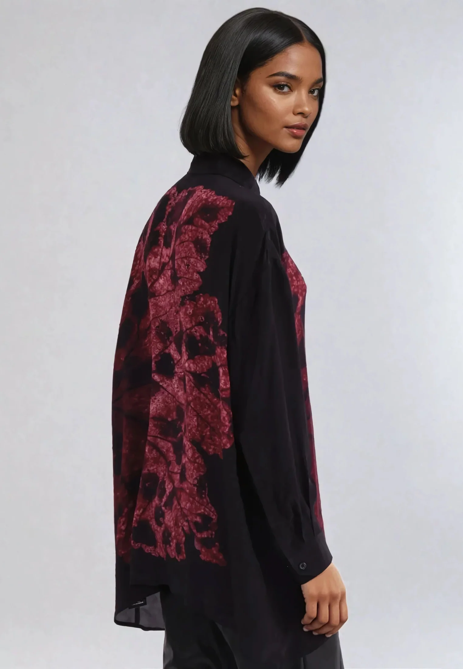TWIST SHIRT OBSIDIAN DARK RED - Image 3