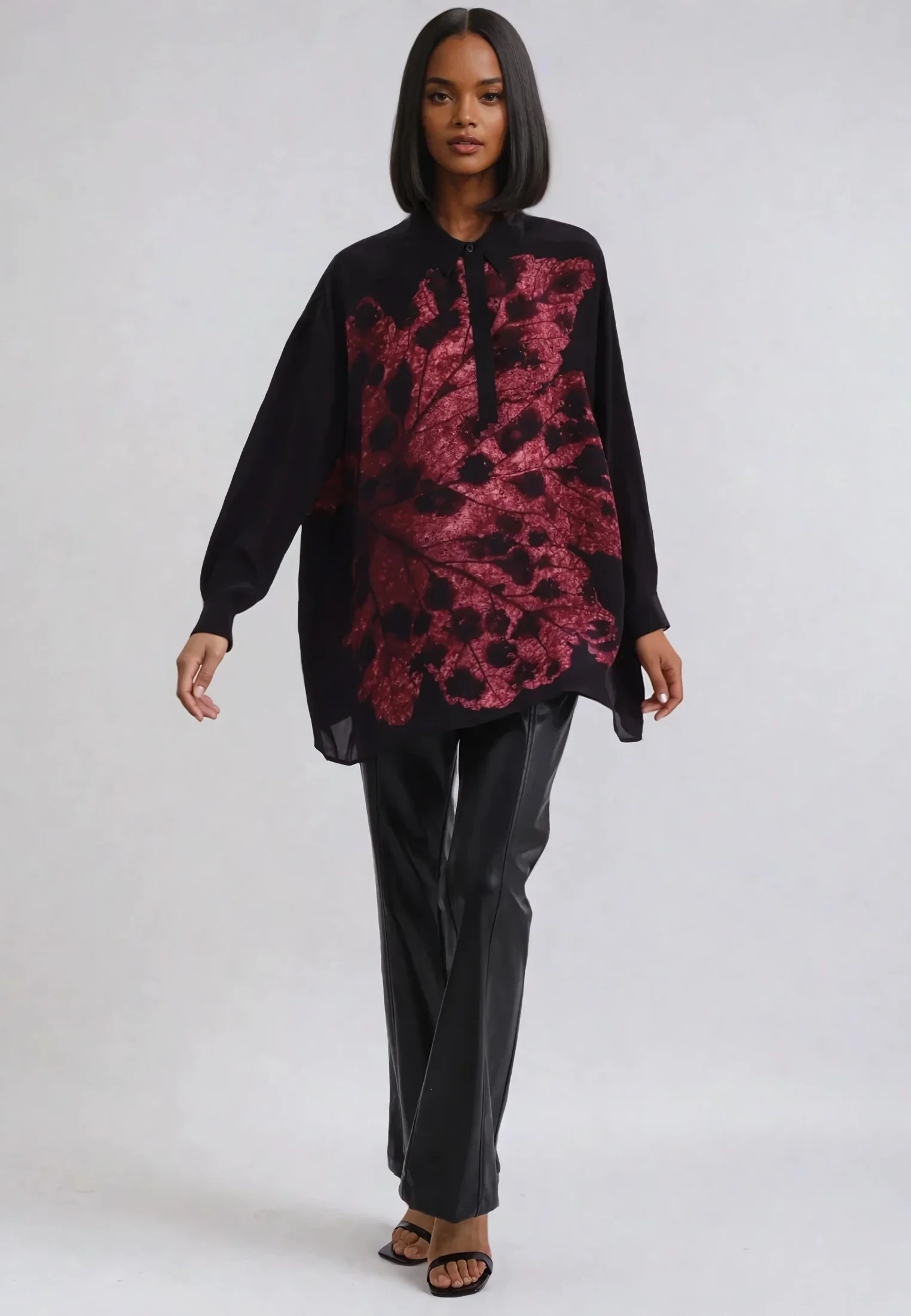 TWIST SHIRT OBSIDIAN DARK RED - Image 6