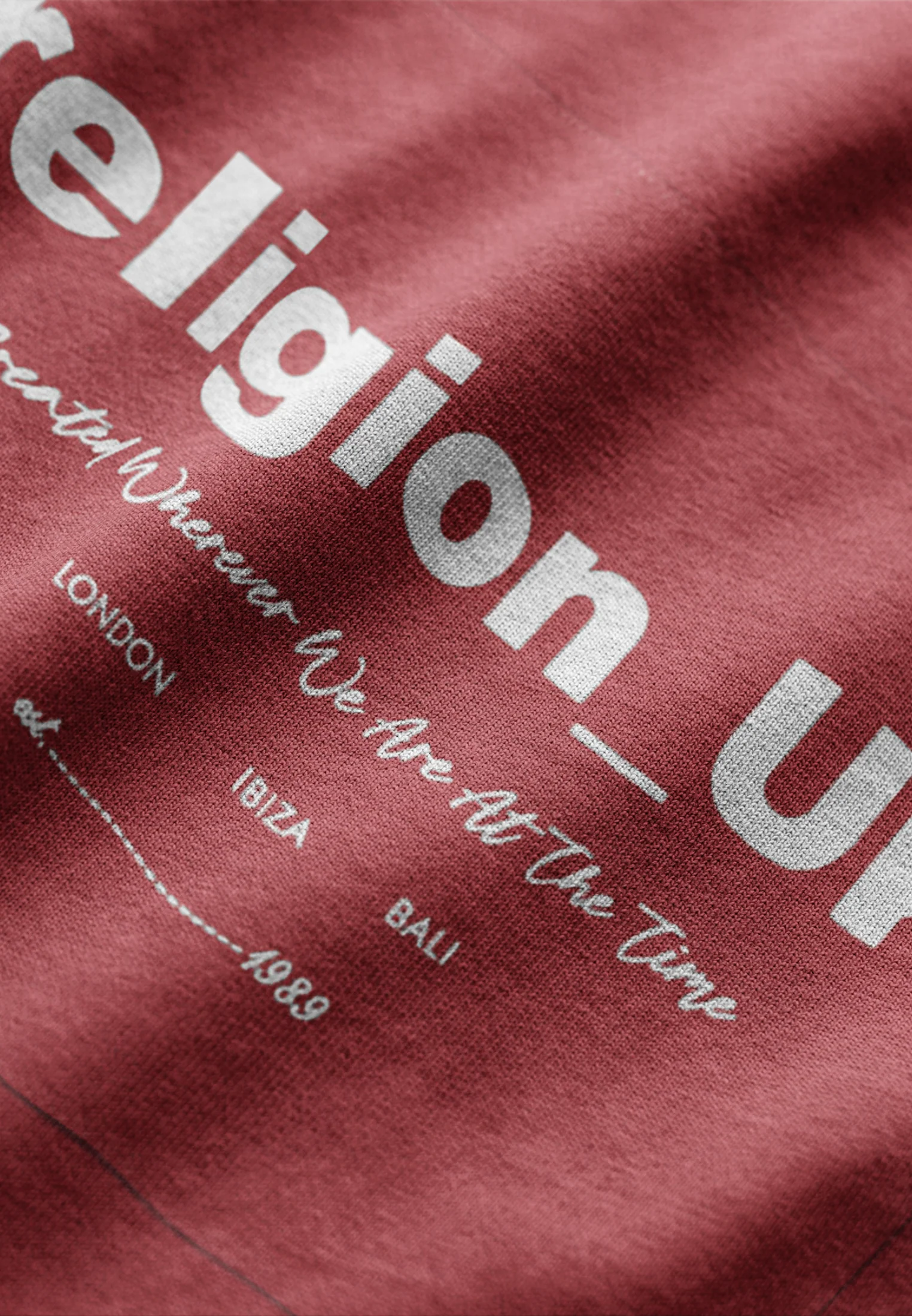 RELIGION UK T-SHIRT BRIGHT RED - Image 7