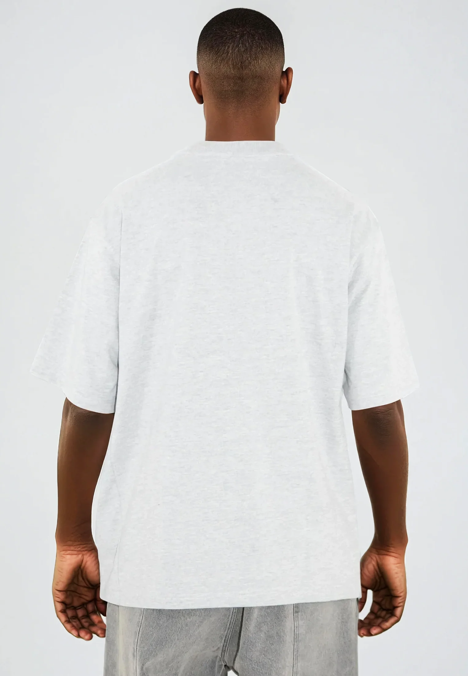 RELIGION UK T-SHIRT LIGHT GREY MARL - Image 2
