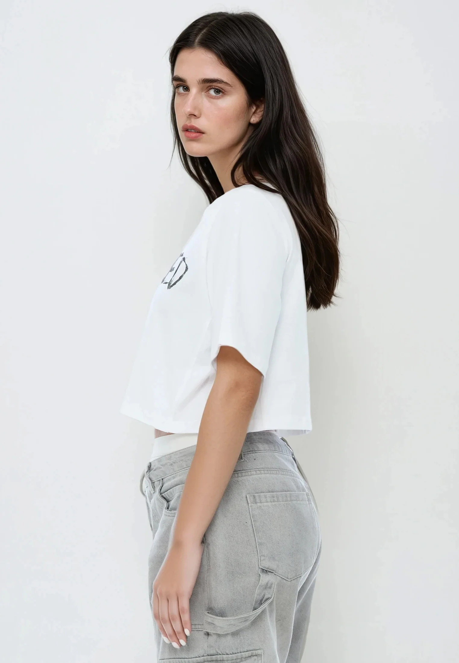 UNEMPLOYED CROP TOP WHITE - Image 4