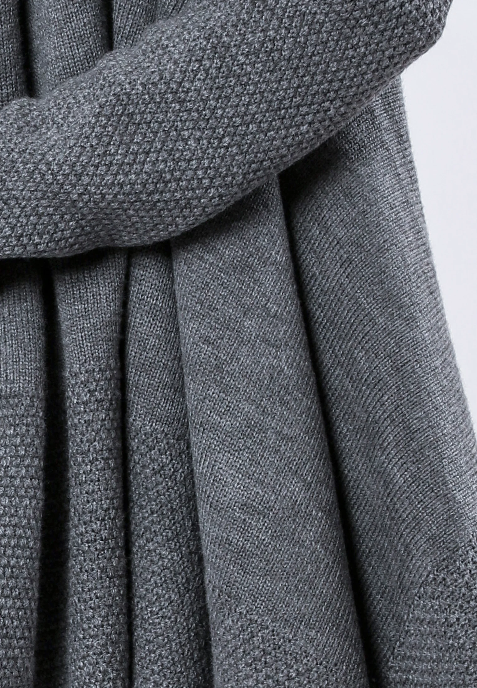 UNITE WATERFALL CARDIGAN CHARCOAL - Image 4