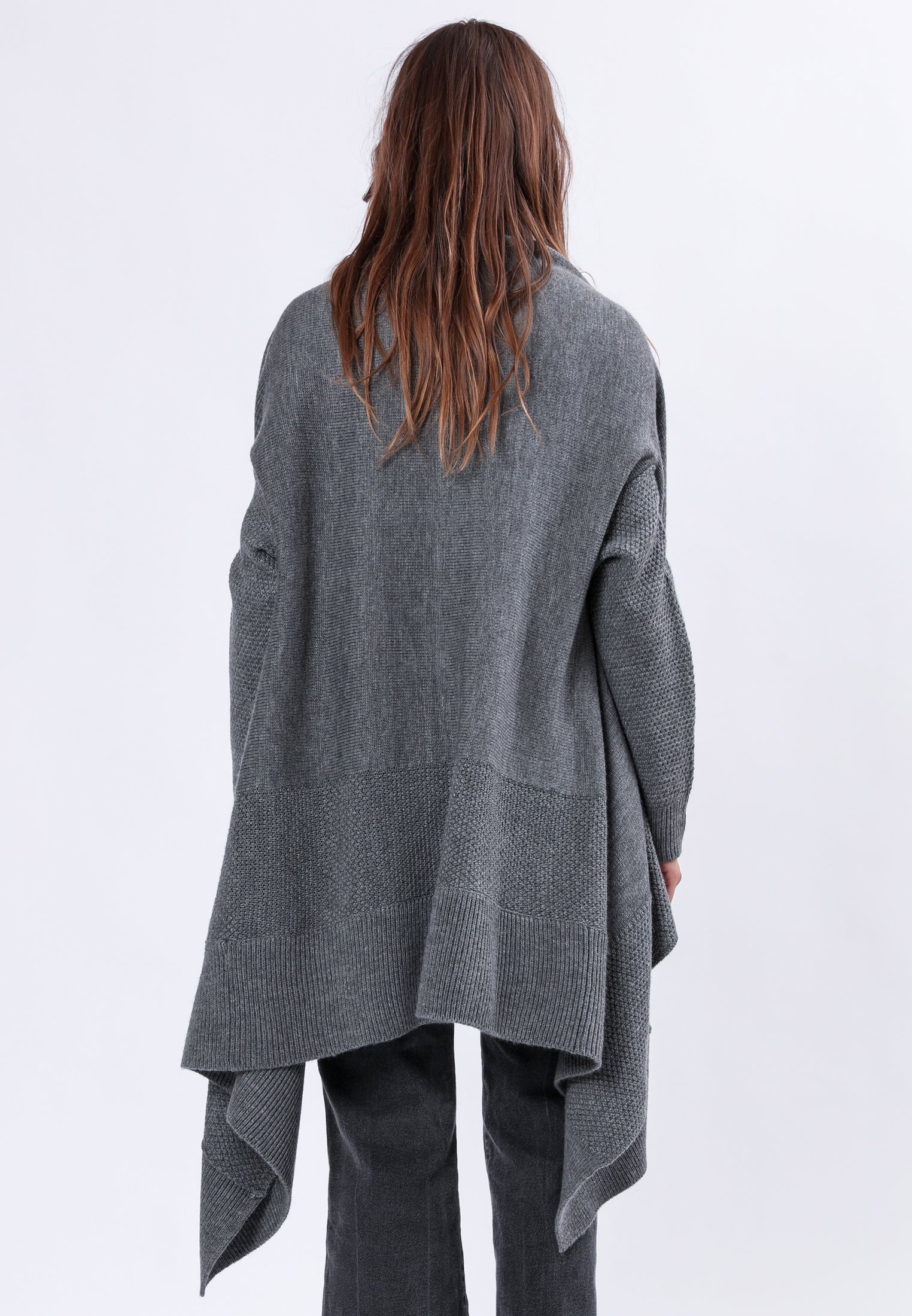 UNITE WATERFALL CARDIGAN CHARCOAL - Image 5