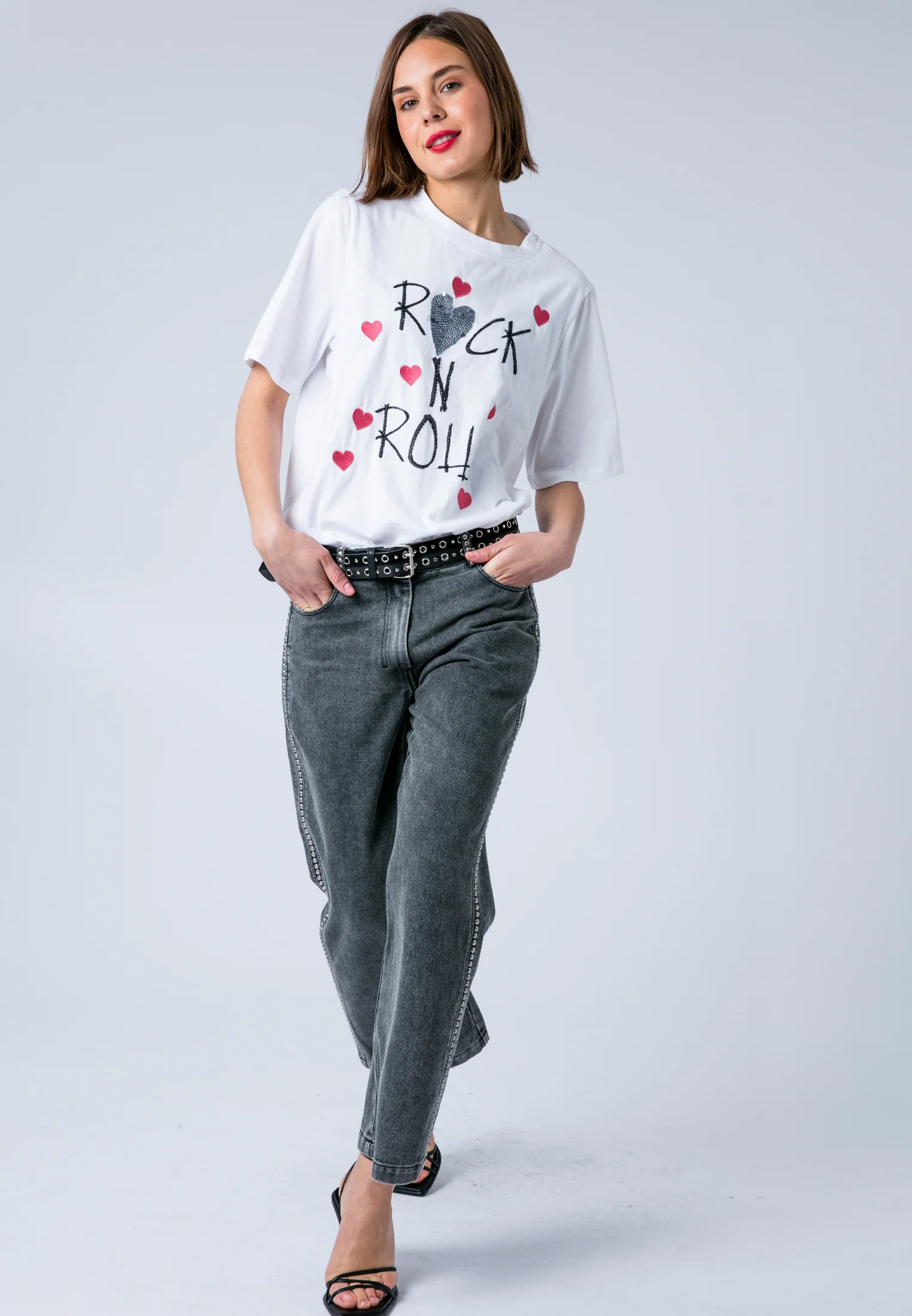 BELLA T-SHIRT ROCK N ROLL WHITE - Image 3