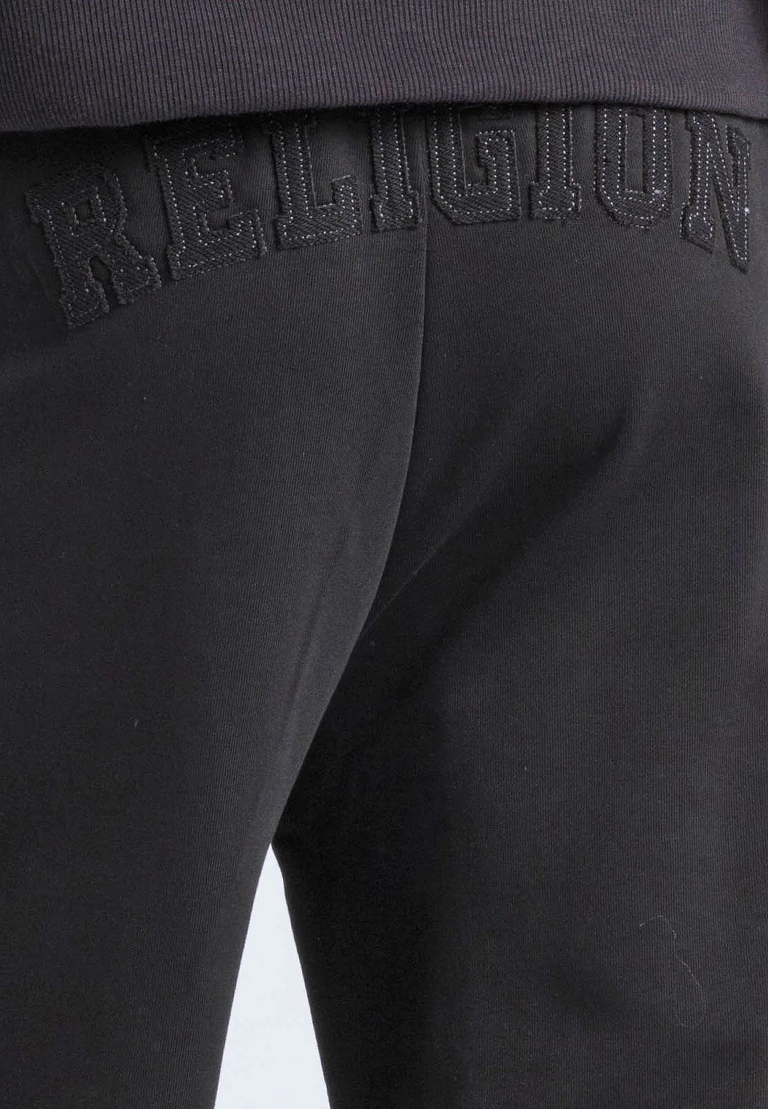 APPLIQUE RELAXED SWEATPANTS BLACK - Image 5