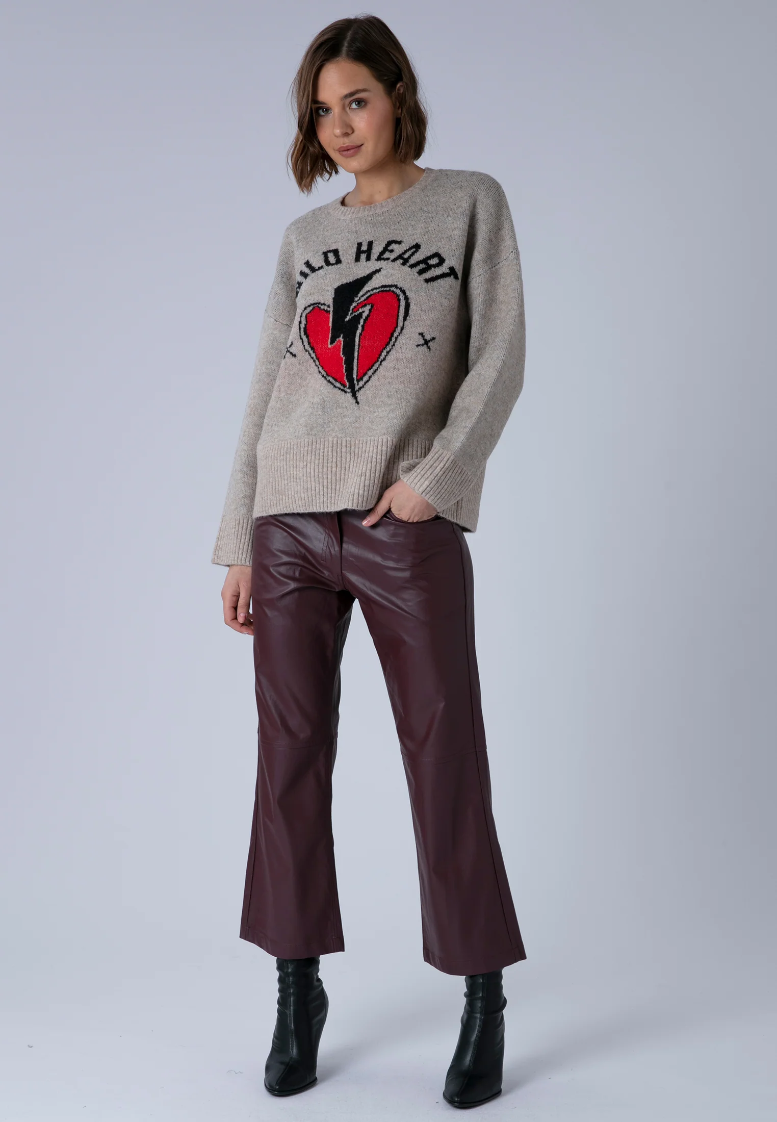 WILD HEART JUMPER BEIGE - Image 4