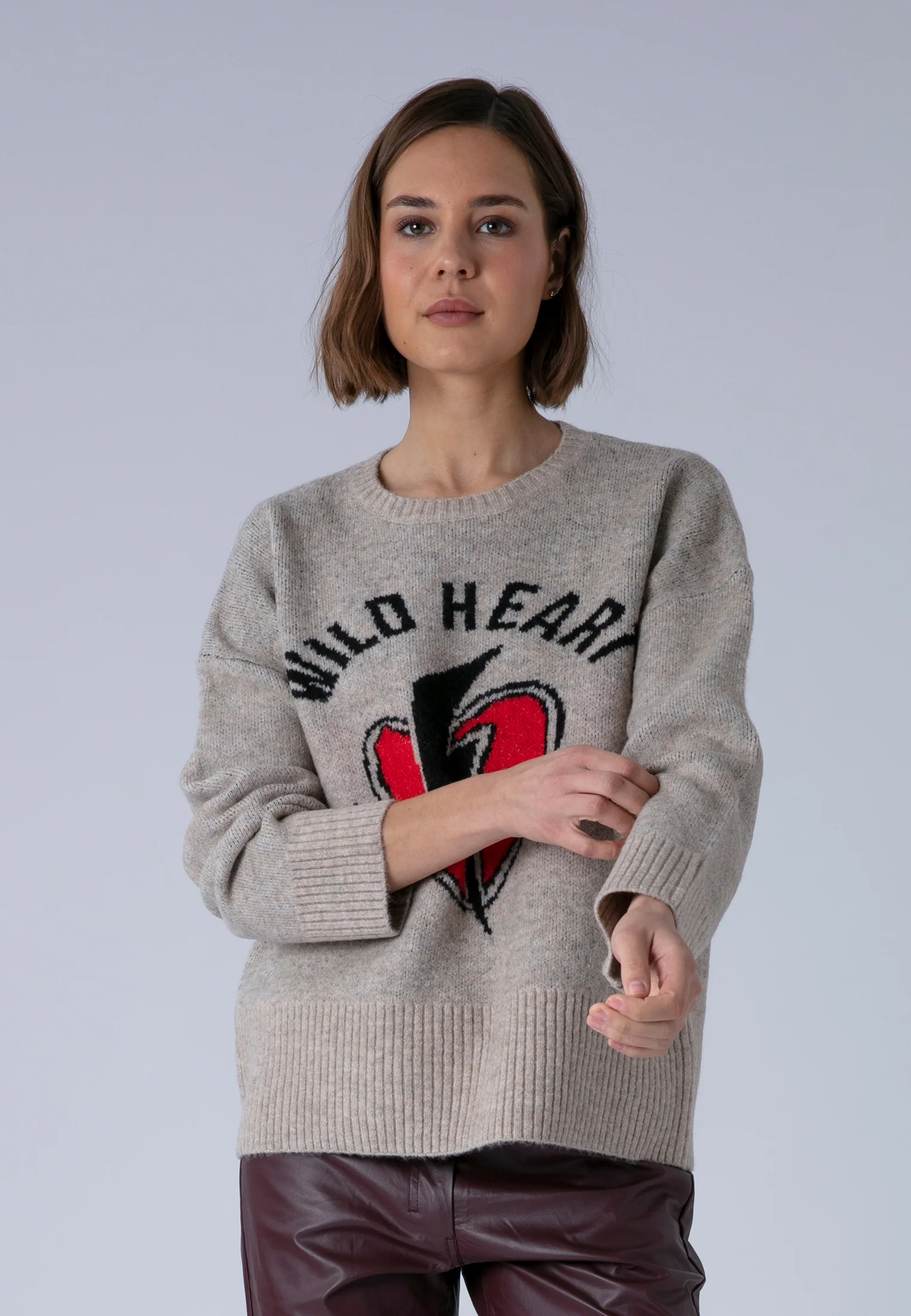 WILD HEART JUMPER BEIGE - Image 6