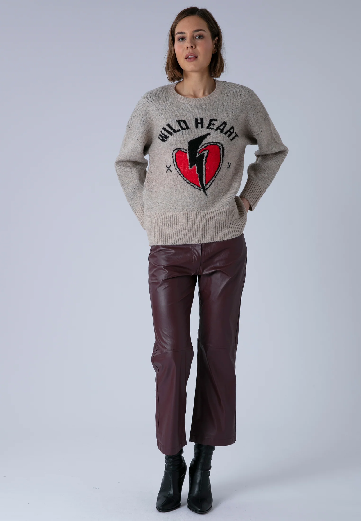 WILD HEART JUMPER BEIGE - Image 7