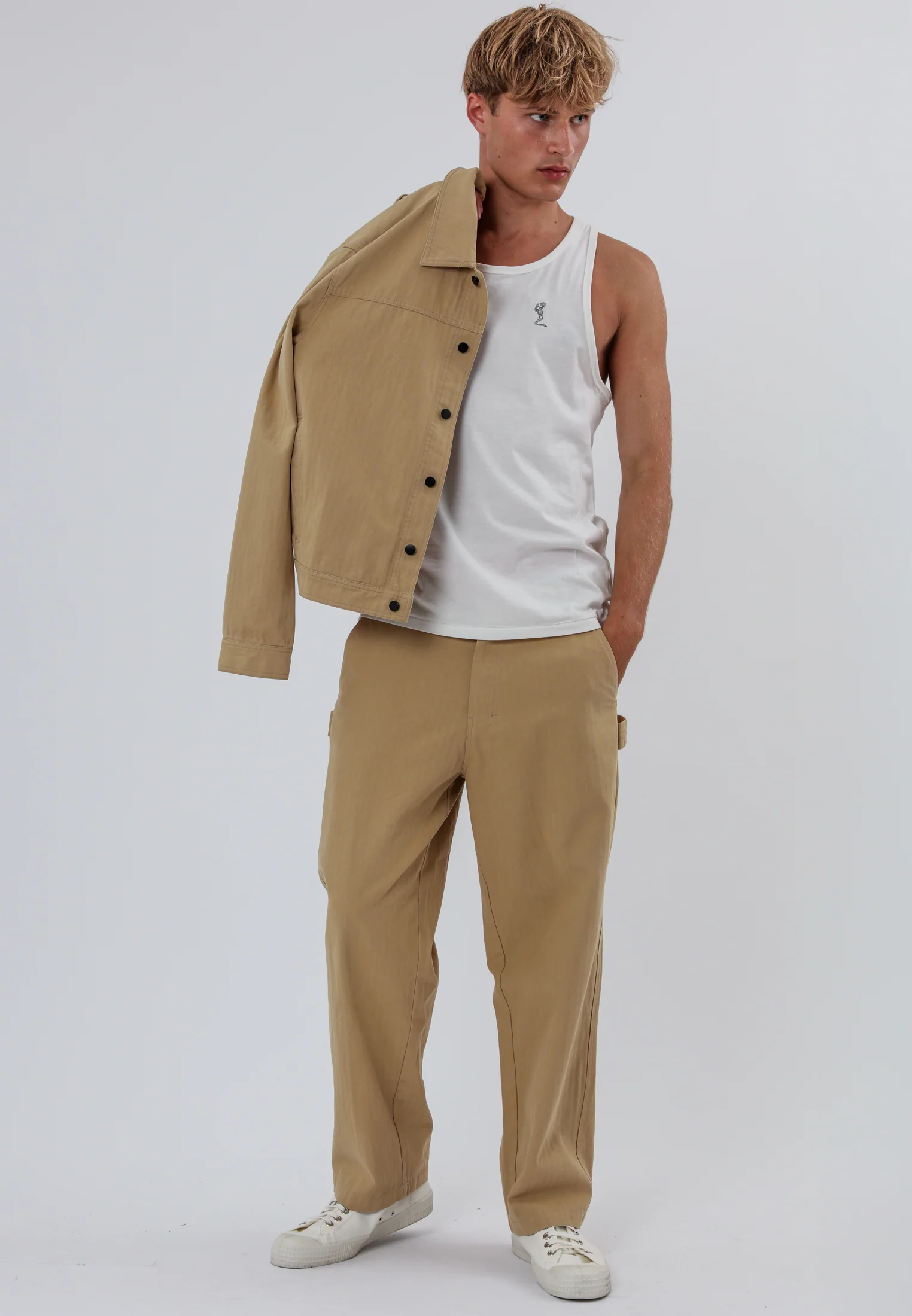 WORK WEAR C PANTS SAND - Image 6