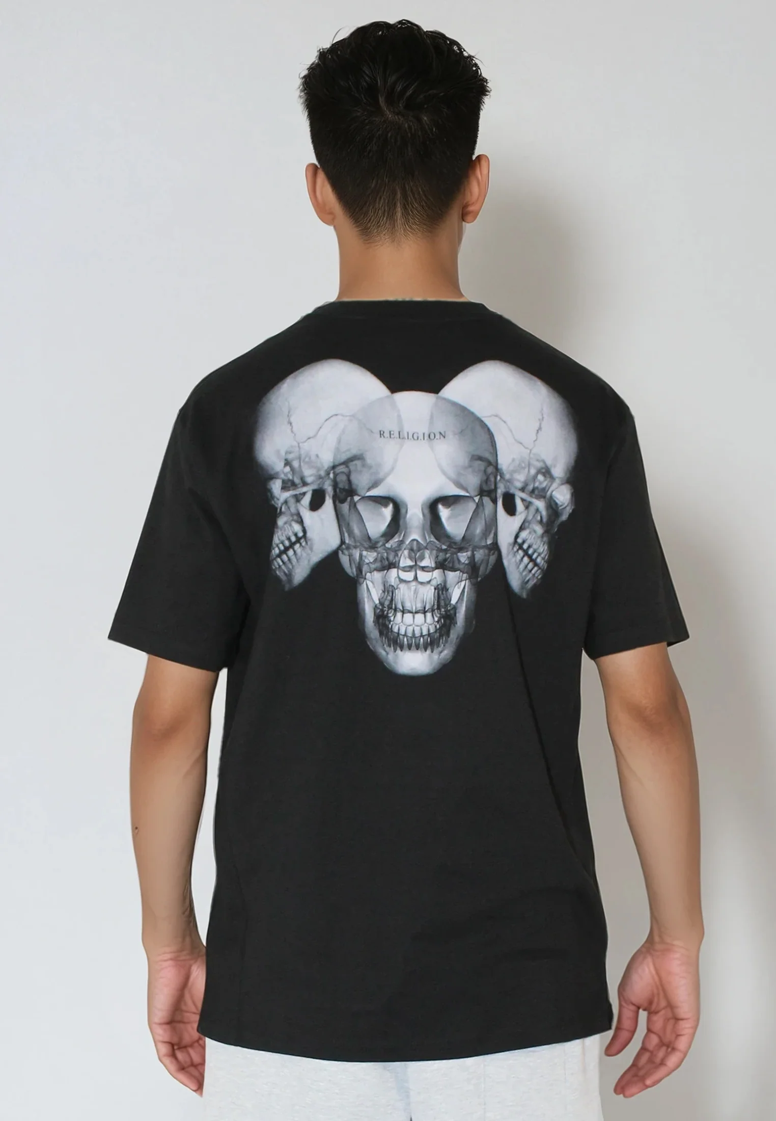 XRAY SKULL T-SHIRT BLACK - Image 2