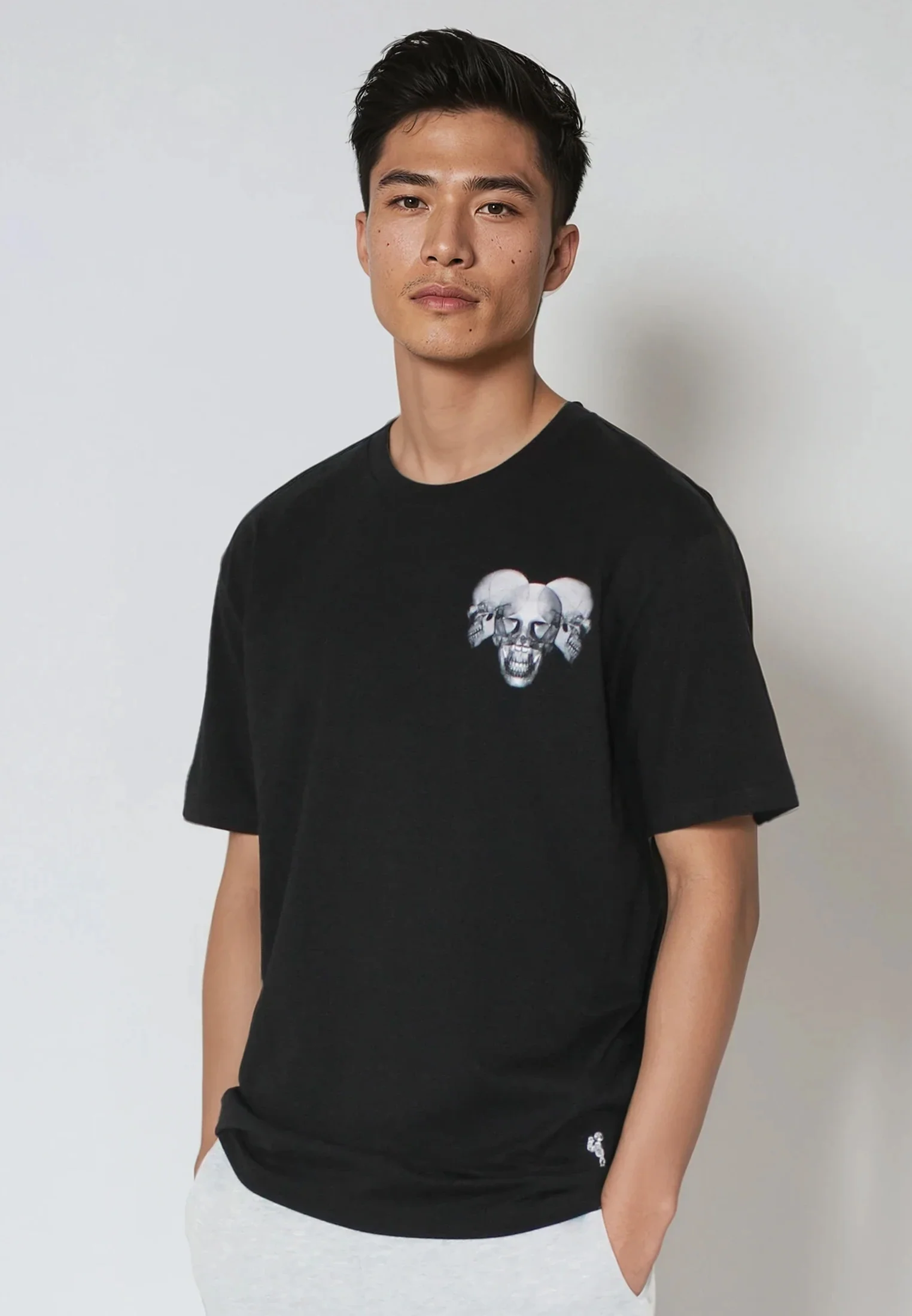 XRAY SKULL T-SHIRT BLACK - Image 3