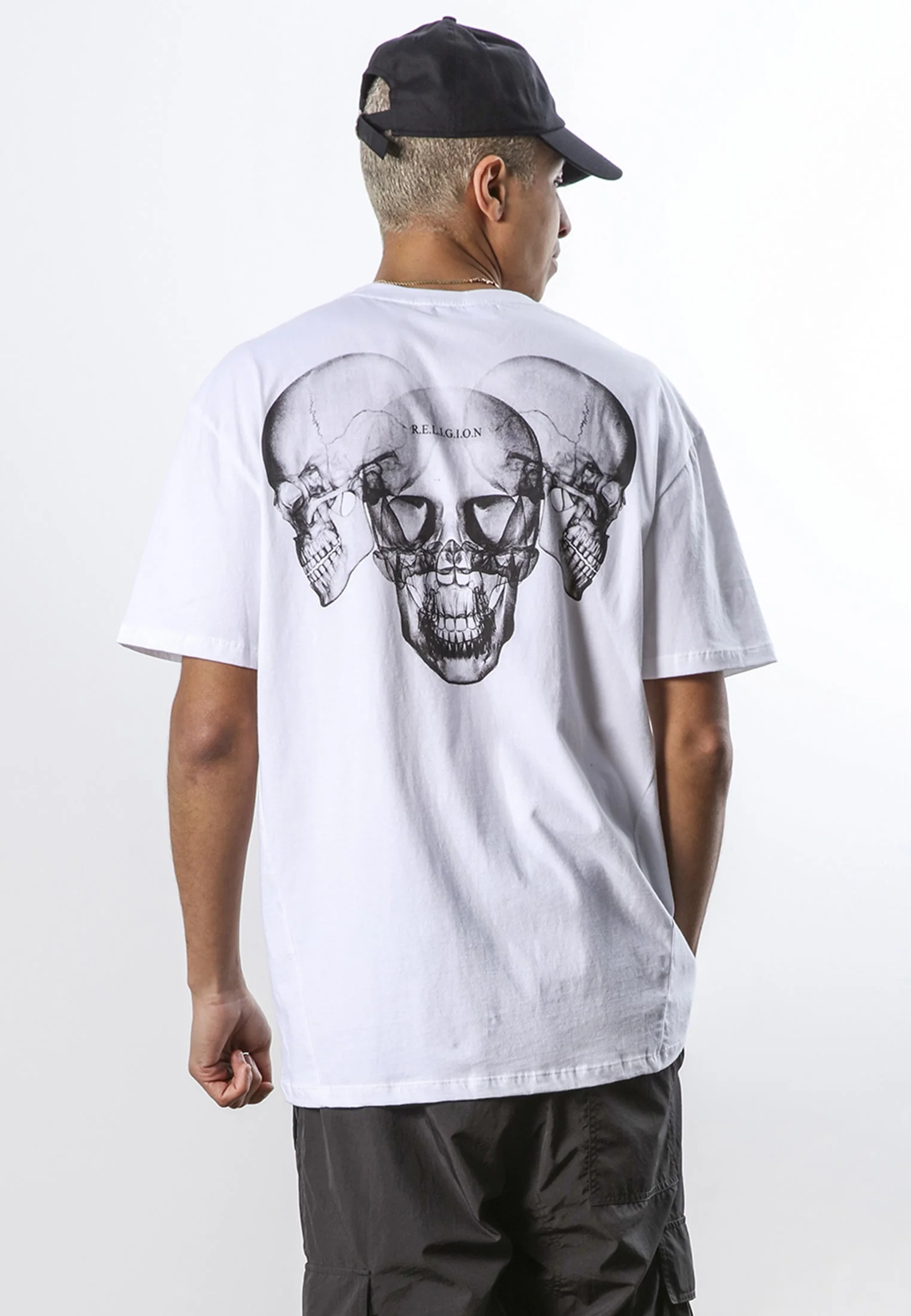 XRAY SKULL T-SHIRT WHITE - Image 2