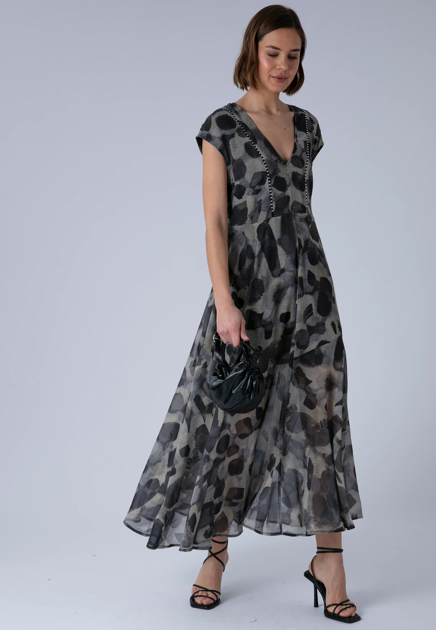 LILIAN MAXI DRESS TERRAZZO YELLOW - Image 5