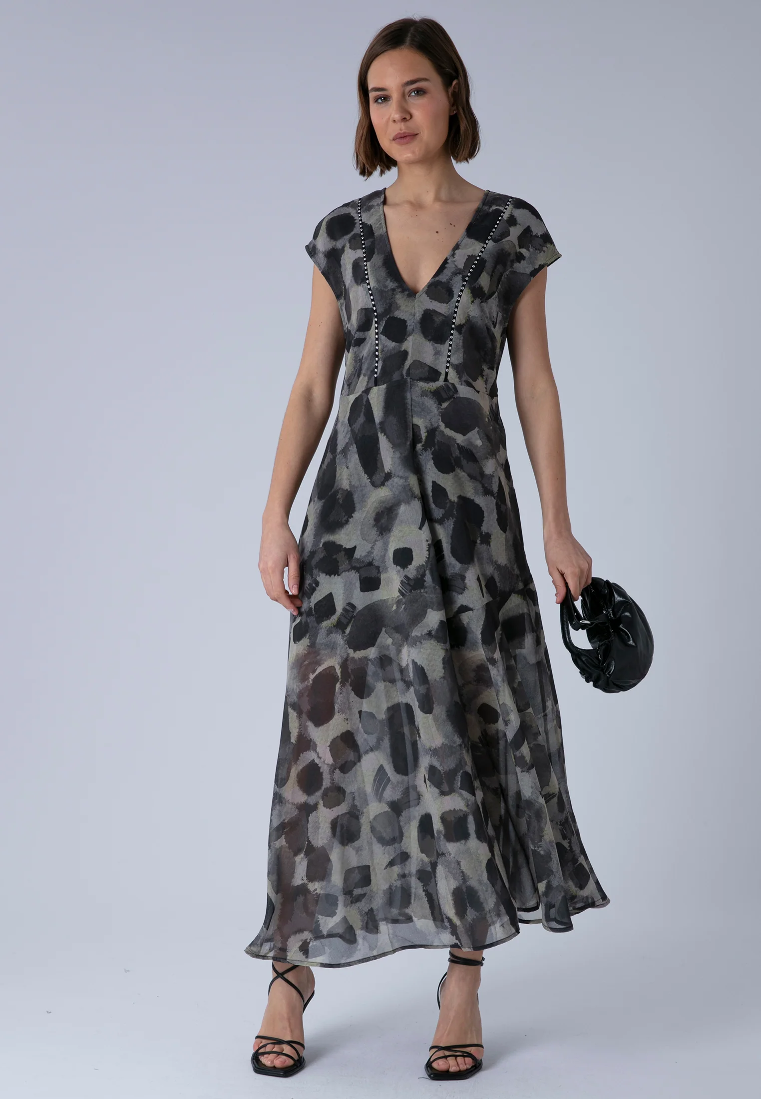 LILIAN MAXI DRESS TERRAZZO YELLOW - Image 7