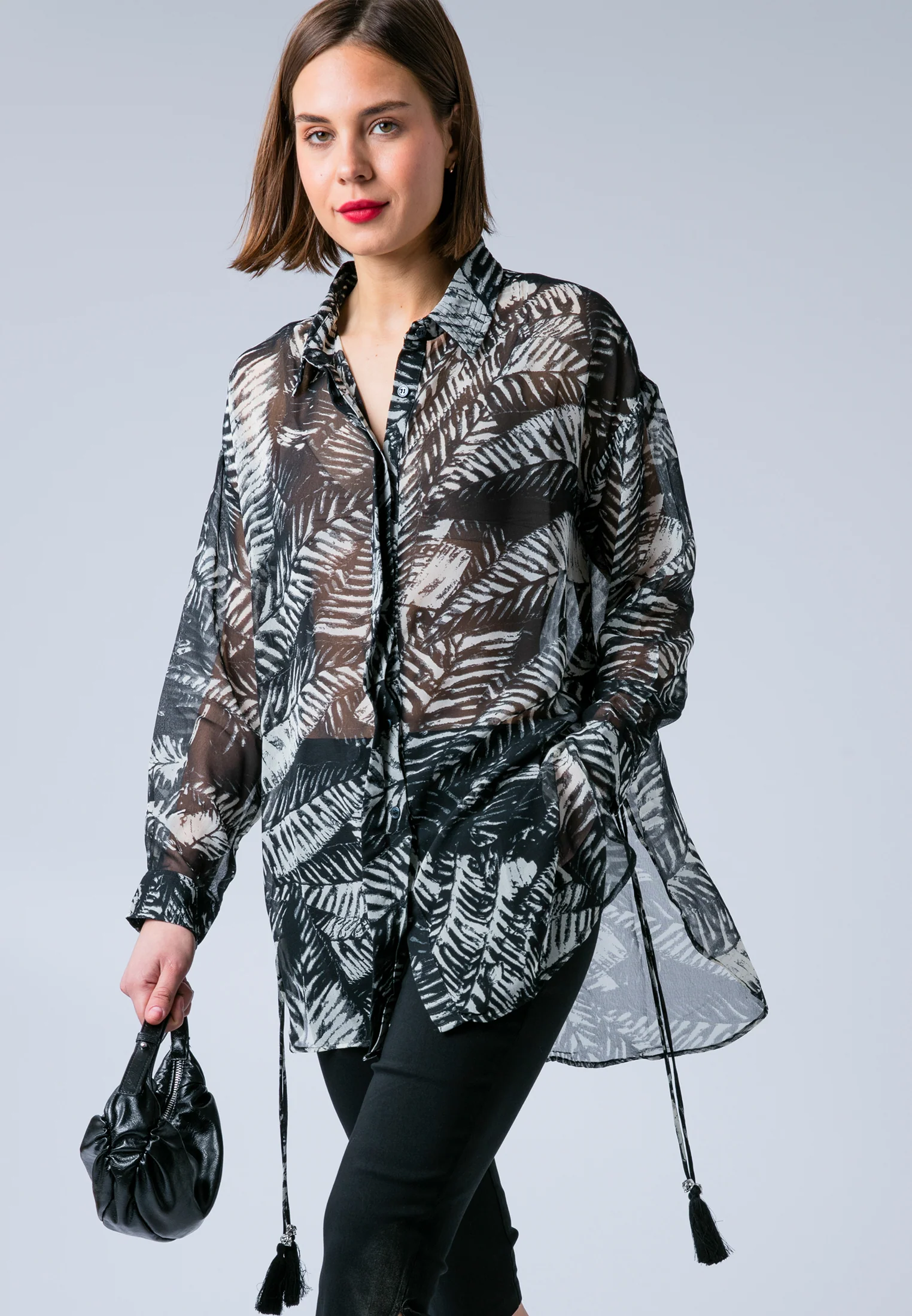 ZOE SHIRT VAMP BLACK & WHITE - Image 2