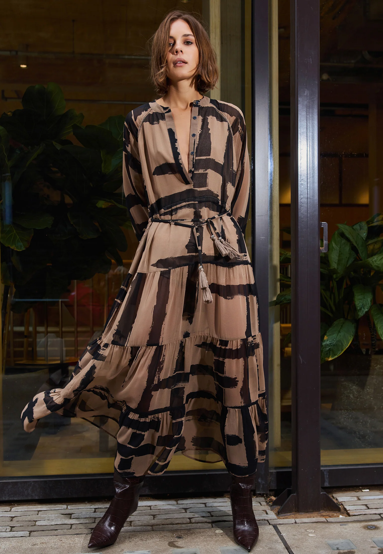 ZOE MAXI DRESS SELVAGE COCO - Image 3