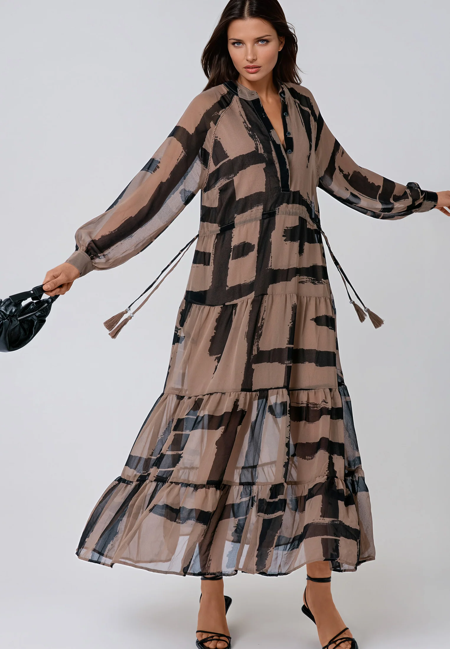 ZOE MAXI DRESS SELVAGE COCO - Image 5
