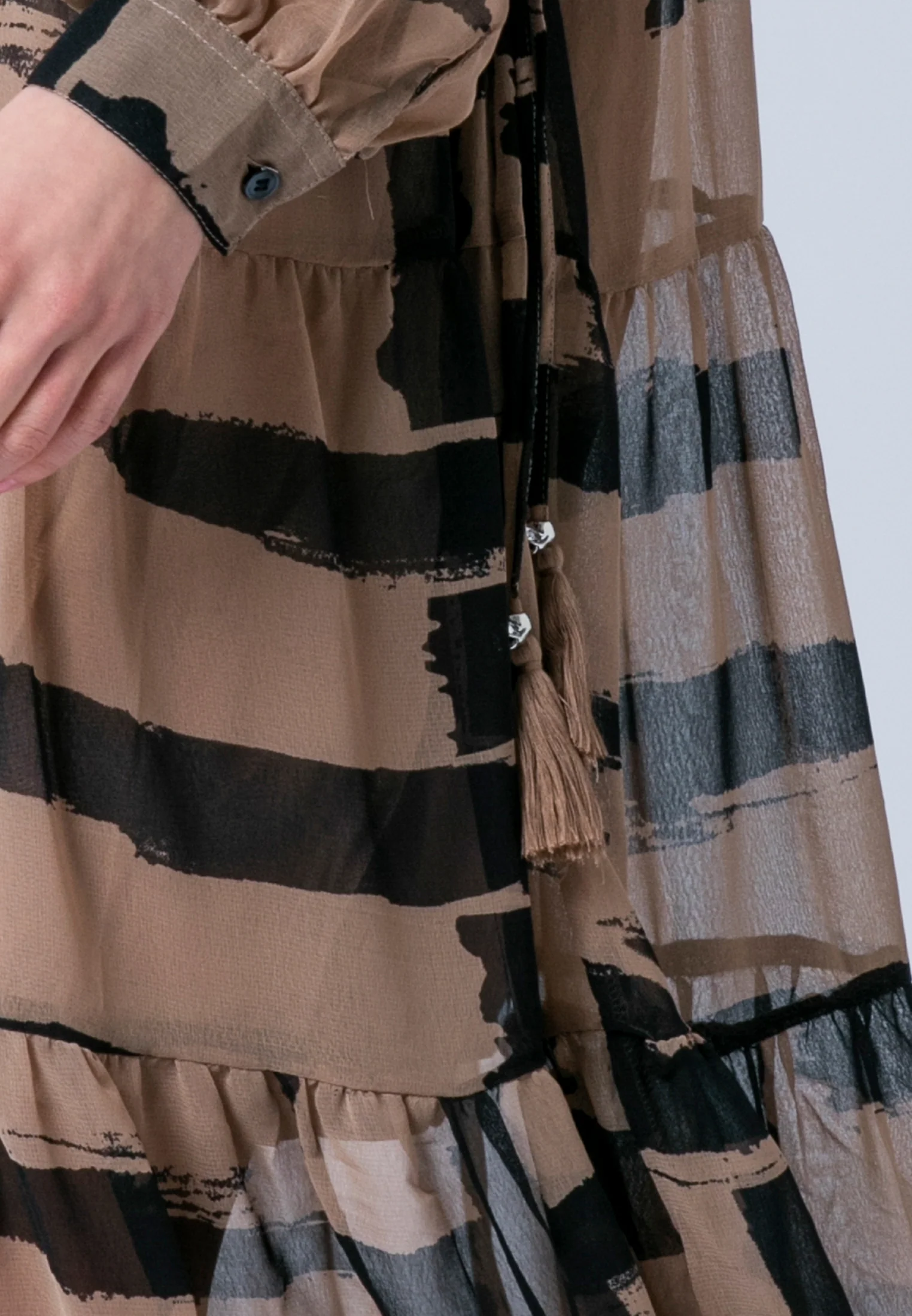 ZOE MAXI DRESS SELVAGE COCO - Image 9